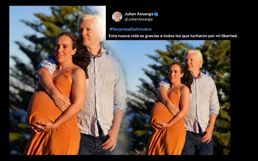 Julian Assange será padre por cuarta vez a los 55 años
