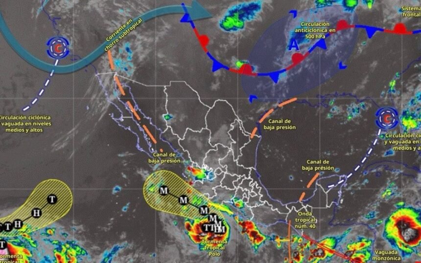 Tormenta tropical Polo podría ser huracán; alertan en Pacífico